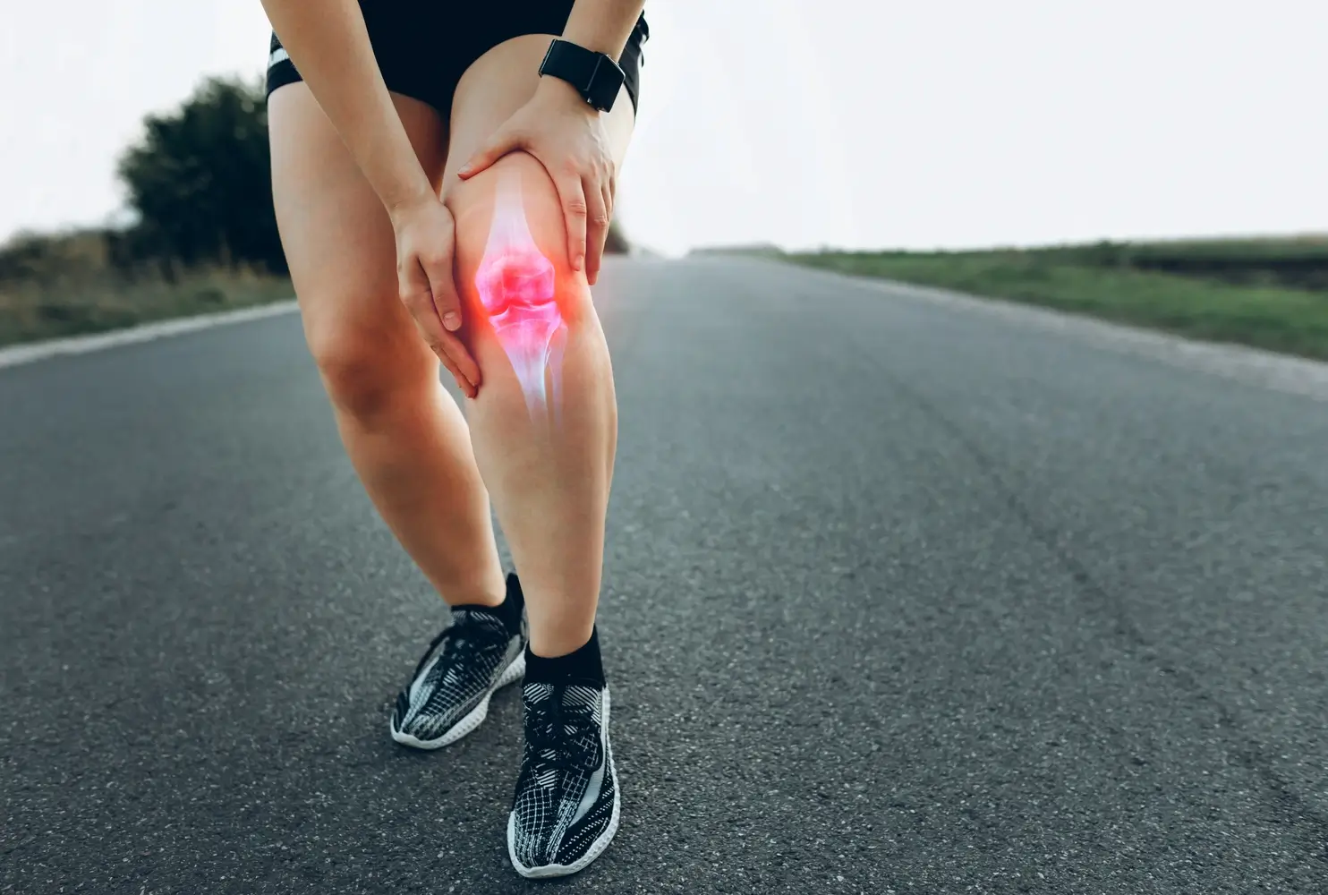 Rodilla hinchada con bursitis – bursitis en la rodilla